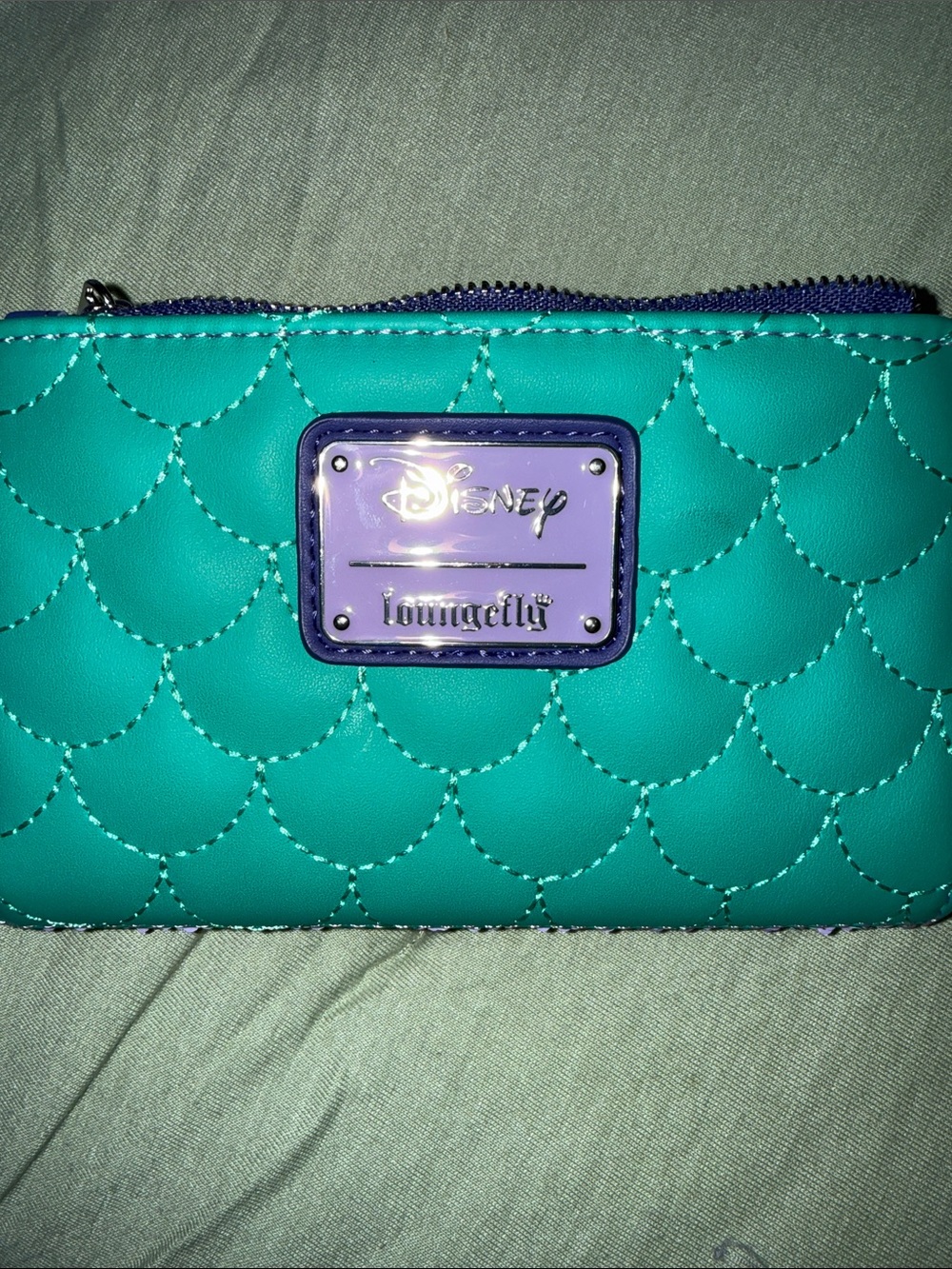 Loungefly Disney Little Mermaid Mini Backpack with Matching Wallet - Picture 9 of 9